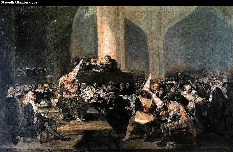 Francisco de Goya Tribunal de la Inquisicion o Auto de fe de la Inquisicion